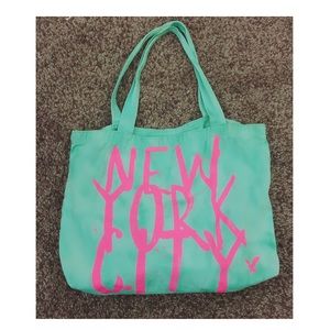 American Eagle Bright Turquoise Tote Bag